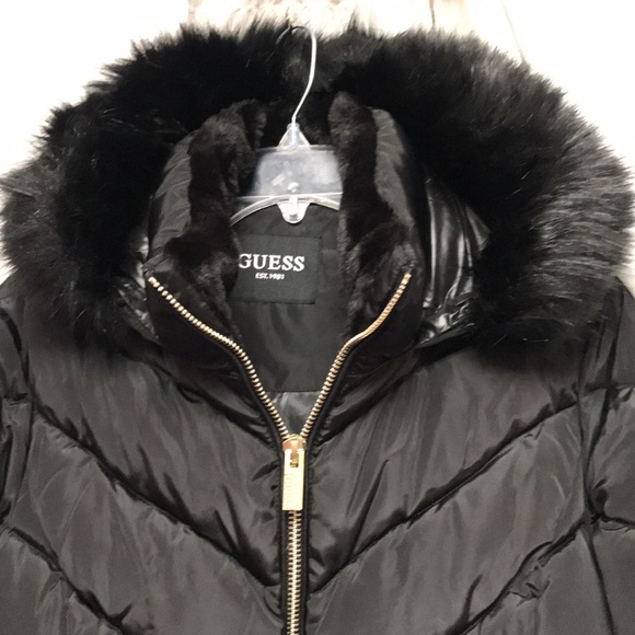 Guess faux fur coat - Picture 2 of 8